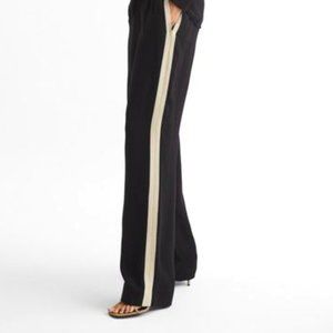 Wilfred Aritizia - Black Trouser Dress Pants w/ White Track Stripe - Size Two